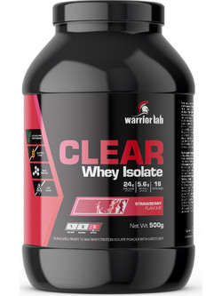 Warriorlab Clear Whey Isolate Strawberry Πρωτεΐνη Ορού Γάλακτος Γράμμωσης Χωρίς Γλουτένη 500gr