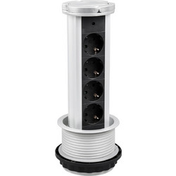 Entac Πολύπριζο Κατακόρυφο 4 Θέσεων 3x1.5mm 1.5μ - Entac (EVSE1.5G4-1.5) 22637