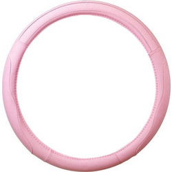 Κάλυμμα τιμονιού ροζ τεχνόδερμα 37-39cm