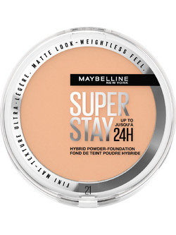 Maybelline Super Stay 24h Hydrid Powder 21 Nude Beige Liquid Foundation 30ml