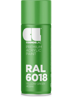 Cosmoslac Premium Acrylic Paint Σπρέι Βαφής Yellow Green RAL6018 Gloss 400ml