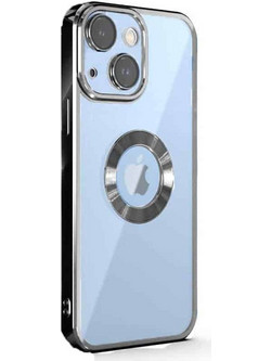 Θήκη Σιλικόνης Magnetic (Magsafe) για iPhone 13 PRO ΜΑΧ - Ασημι Frame (oem)
