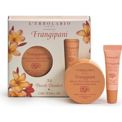 L'Erbolario Frangipani Kit Piccoli Desideri Lip Balm 10ml + Hand Cream 40ml