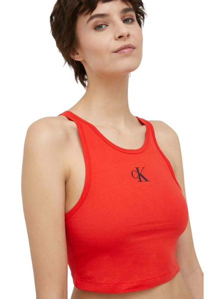 Γυναικείο Μπλουζάκι/Crop Top Αμάνικο Calvin Klein...