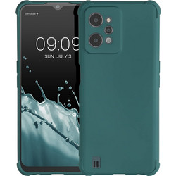 KWmobile Θήκη Σιλικόνης Realme C31 με Πλαίσιο Κάμερας και TPU Bumper - Teal Matte (60002.57)