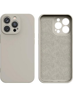 Silicone case iPhone 14 Plus silicone cover beige