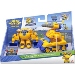 Just Toys Super Wings Articulated Action Όχημα Με Φιγούρα Jett Yellow 740990