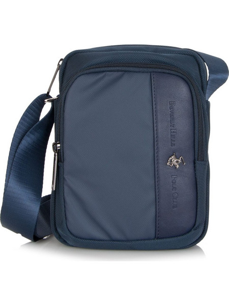 Beverly Hills Polo Club Ανδρική Τσάντα Ώμου / Χιαστί Μπλε BH1371