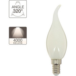 XANLITE ΛΑΜΠΤΗΡΑΣ LED MILKY ΤΥΠΟΥ ΦΛΟΓΑΣ Ε14 4W 4000Κ 470LM