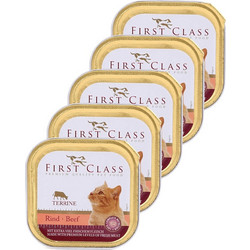 First Class Premium Adult Terrine with Beef 5x100gr