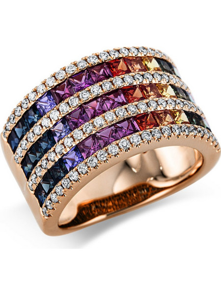 Ροζ Χρυσός 18Κ - 2.75ct / 0.54ct