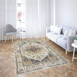 Viopros Δαμασκός Χαλί Ορθογώνιο 160x230cm Μπεζ