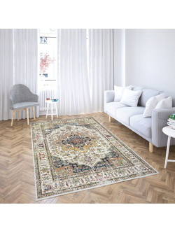 Viopros Δαμασκός Χαλί Ορθογώνιο 160x230cm Μπεζ