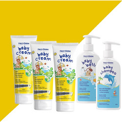 Frezyderm Baby Cream 3x175ml + Shampoo 300ml + Bath 300ml