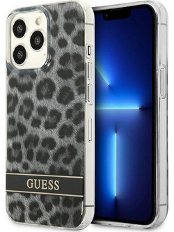 Guess Hard Back Cover Leopard Grey (iPhone 13 Pro)