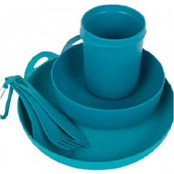 Delta Camp Set(Bowl, Plate, Mug, Cutlery) Pacific Blue