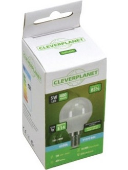 Cleverplanet Σφαιρικό Led 5W/Ε14 Ψυχρό Φως