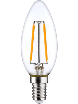 Giako Led ,Λάμπα Led Filament Candle C37 6W E14 Dimmable 220-240V 3000K