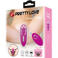 Pretty Love Dancing Butterfly Δονητής Εσωρούχου για Ζευγάρια με Τηλεχειριστήριο Ροζ