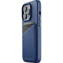 Mujjo Leather Wallet Monaco Blue (iphone 14 Pro)