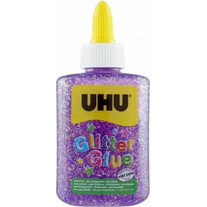 UHU GLITTER GLUE ΜΠΟΥΚΑΛΙ 90gr ΜΩΒ