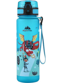 AlpinPro AlpinTec Kids Aqua Dragon Παιδικό Μπουκάλι Πλαστικό BPA Free Γαλάζιο 500ml