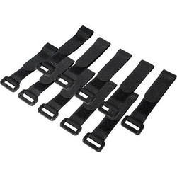 LogiLink Wire Strap Δεματικά Καλωδίων 150x20 Μαύρο 10τμχ