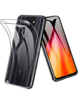 Silicone Back Cover Transparent (Xiaomi Redmi Note 8 Pro)