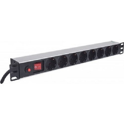 Intellinet ΠΟΛΥΠΡΙΖΟ 19' 8xSch ΣΕ Sch ΜΕ ΔΙΑΚΟΠΤΗ and Overload Prot, 3 m - (713986)