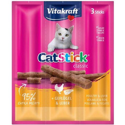 Vitakraft CatStick with Poultry & Liver 3x18gr