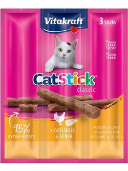 Vitakraft CatStick with Poultry & Liver 3x18gr