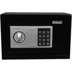 Primo PRSB-50015 Χρηματοκιβώτιο με Ψηφιακό Κλείδωμα και Κλειδί, Ξενοδοχείου Διαστάσεων Μ31xΠ20xΥ20cm με Βάρος 4.3kg