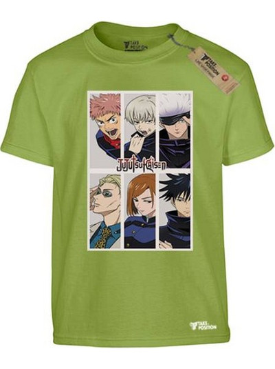 Takeposition Anime Jujutsu Παιδικό T-Shirt Κοντομάνικο Lime 806-1331-13