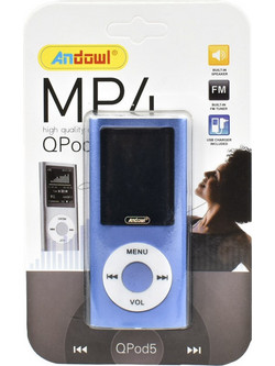 Andowl QPOD5 MP4 Player 8GB με Οθόνη 1.8" & Ραδιόφωνο Μπλε