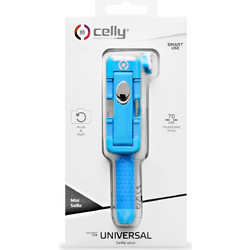 Universal Celly Mini Selfie Telescopic Stick Plug & Play 70cm - Blue