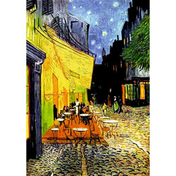 Van Gogh Cafe Terrace At Night Αντίγραφο Πίνακα χωρίς Κορνίζα - Van Gogh Cafe Terrace At Night Reproduction Canvas Print 50x75cm