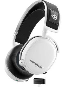 SteelSeries Arctis 7+ Ασύρματο Gaming Headset Over Ear White