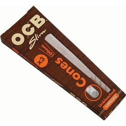 OCB Cone Κώνος Ακατέργαστο Slim Unbleached x3 Pocket - King Size