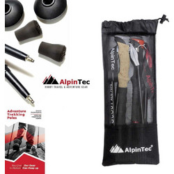 AlpinPro Scout Σπαστά Μπατόν Ορειβασίας Αλουμινίου 2τμχ ΚόκκιναΚωδικός: T5A7C2R