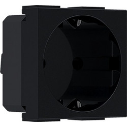 Acaelec Modys Πρίζα Σούκο 2P+E 16A 250VAC IP20 Μαύρο Ματ (10101312300)