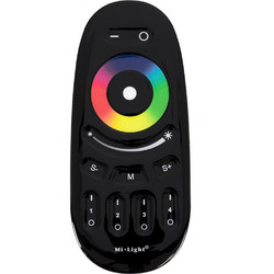 GLOBOSTAR(R) 71410 MiBOXER FUT096-B SPECTRUM RGBW Ασύρματο Χειριστήριο Αφής 4 Ζωνών 4CH DC 3V 2xAAA Μπαταρίες IP20 - RF 2.4GHz + Εμβέλεια 30m - Μαύρο - M12xΠ5.3xΥ2.1cm