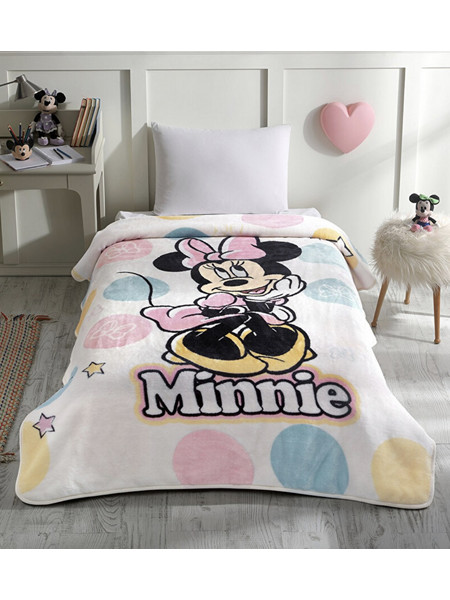 Κουβέρτα Disney Velour 160X220 Minnie Mouse Happy - Modavana Disney