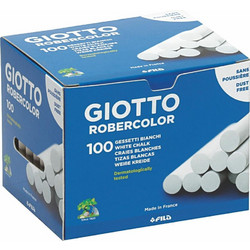 Κιμωλίες Giotto Πλαστικές Λευκές 100 Τεμάχια