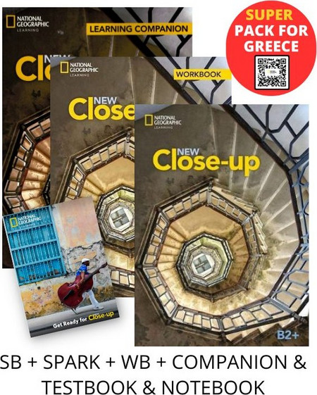 NEW CLOSE-UP B2+ SUPER PACK FOR GREECE (SB + SPARK + WB + COMPANION & TESTBOOK & NOTEBOOK)