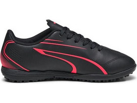Puma Vitoria JR TT 107487-02 Παιδικά Ποδοσφαιρικά Παπούτσια με Σχάρα Μαύρα