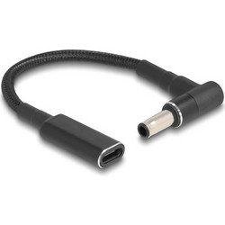 Powertech CAB-UC066 Καλώδιο Τροφοδοσίας USB-C σε Samsung 5.5x3mm Μαύρο