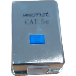 Fanton Εξωτερική Μονή Πρίζα Δικτύου RJ45 Τύπου Cat5 σε Ασημί Χρώμα 23943