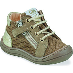 GBB Flexoo Παιδικά Μποτάκια Καφέ Suede με Φερμουάρ AI610-43