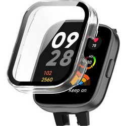 Για Xiaomi Mi Watch Lite 3 PC + Σκληρυμένη μεμβράνη ενσωματωμένη προστατευτική θήκη ρολογιού (Διαφανές) (OEM)
