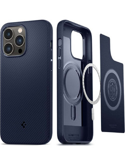 Spigen Mag Armor Back Cover Navy Blue (iPhone 14 Pro)